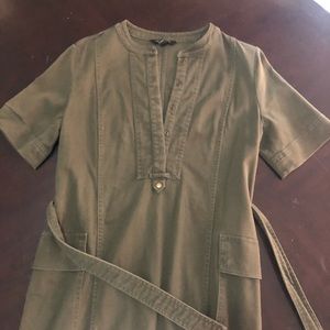 Banana Republic Green Denim Dress